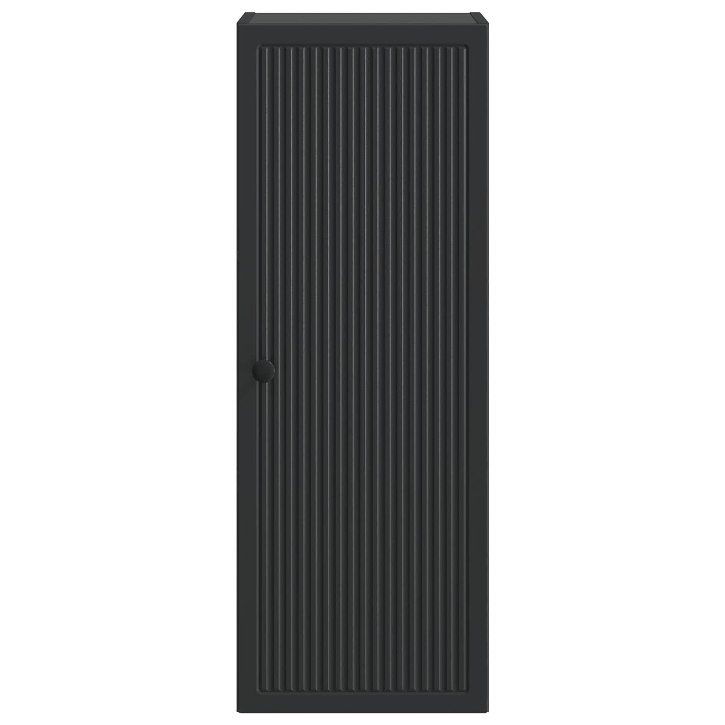vidaXL Wall-Mounted Cabinet Black 33 x 34.5 x 90 cm Engineered Wood