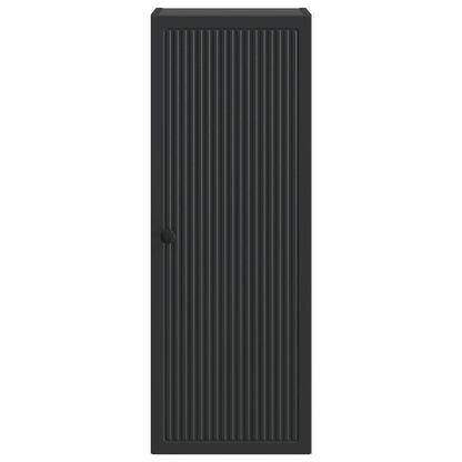 vidaXL Wall-Mounted Cabinet Black 33 x 34.5 x 90 cm Engineered Wood