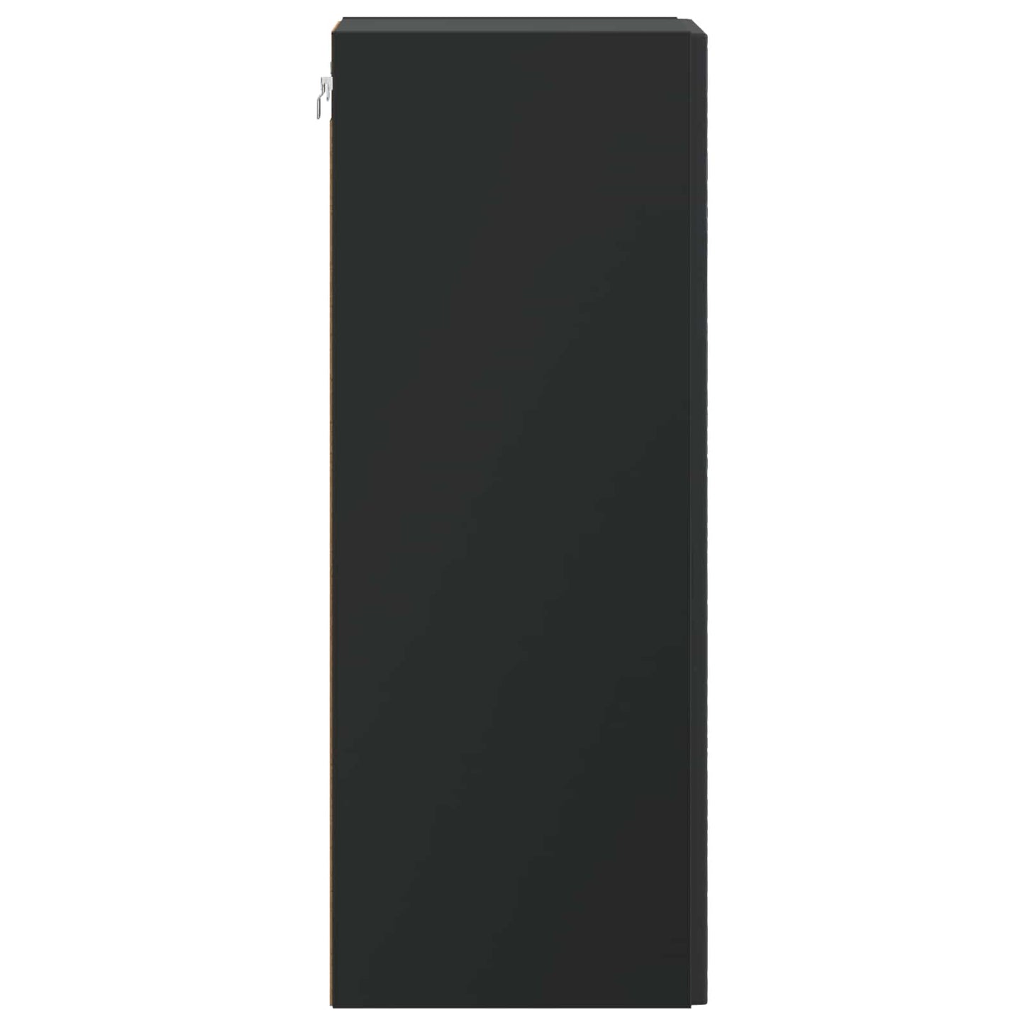 vidaXL Wall-Mounted Cabinet Black 33 x 34.5 x 90 cm Engineered Wood