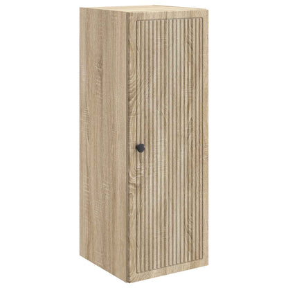 vidaXL Wall-Mounted Cabinet Sonoma Oak 33 x 34.5 x 90 cm