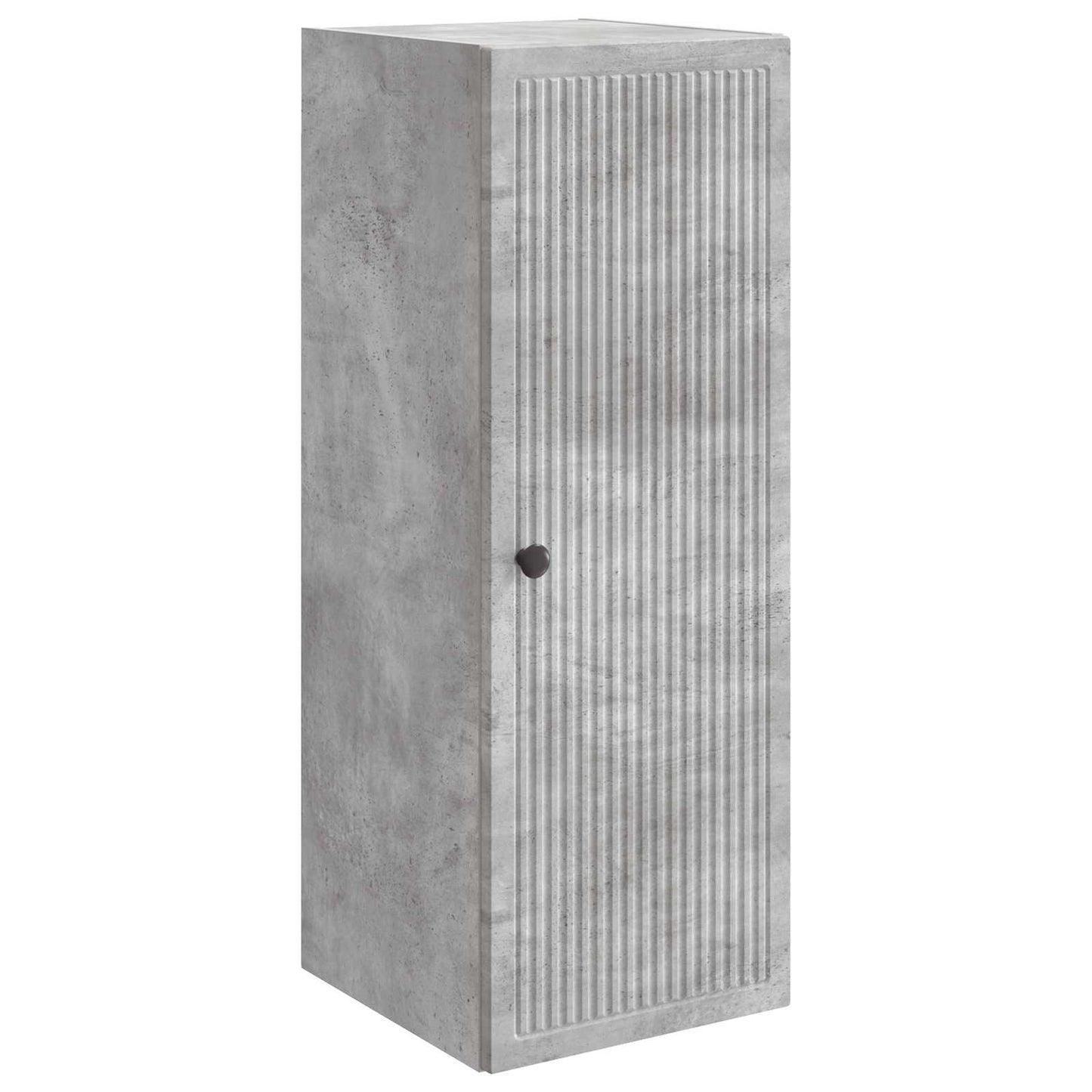 vidaXL Wall-Mounted Cabinet Concrete Grey 33 x 34.5 x 90 cm