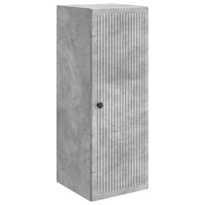vidaXL Wall-Mounted Cabinet Concrete Grey 33 x 34.5 x 90 cm