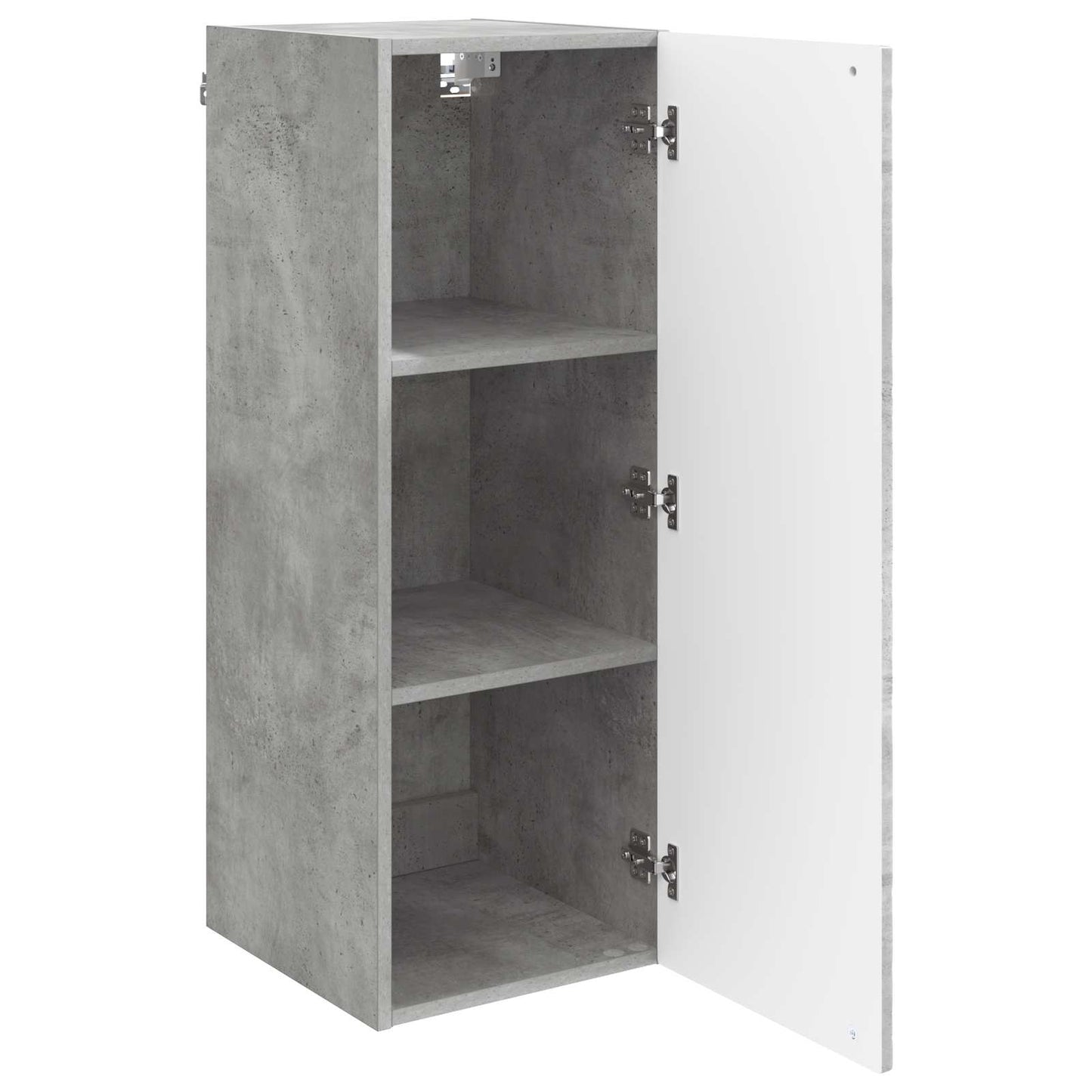 vidaXL Wall-Mounted Cabinet Concrete Grey 33 x 34.5 x 90 cm