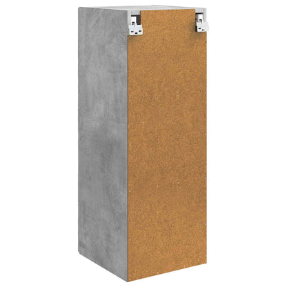 vidaXL Wall-Mounted Cabinet Concrete Grey 33 x 34.5 x 90 cm