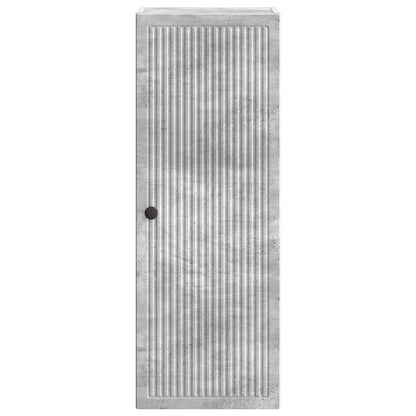 vidaXL Wall-Mounted Cabinet Concrete Grey 33 x 34.5 x 90 cm