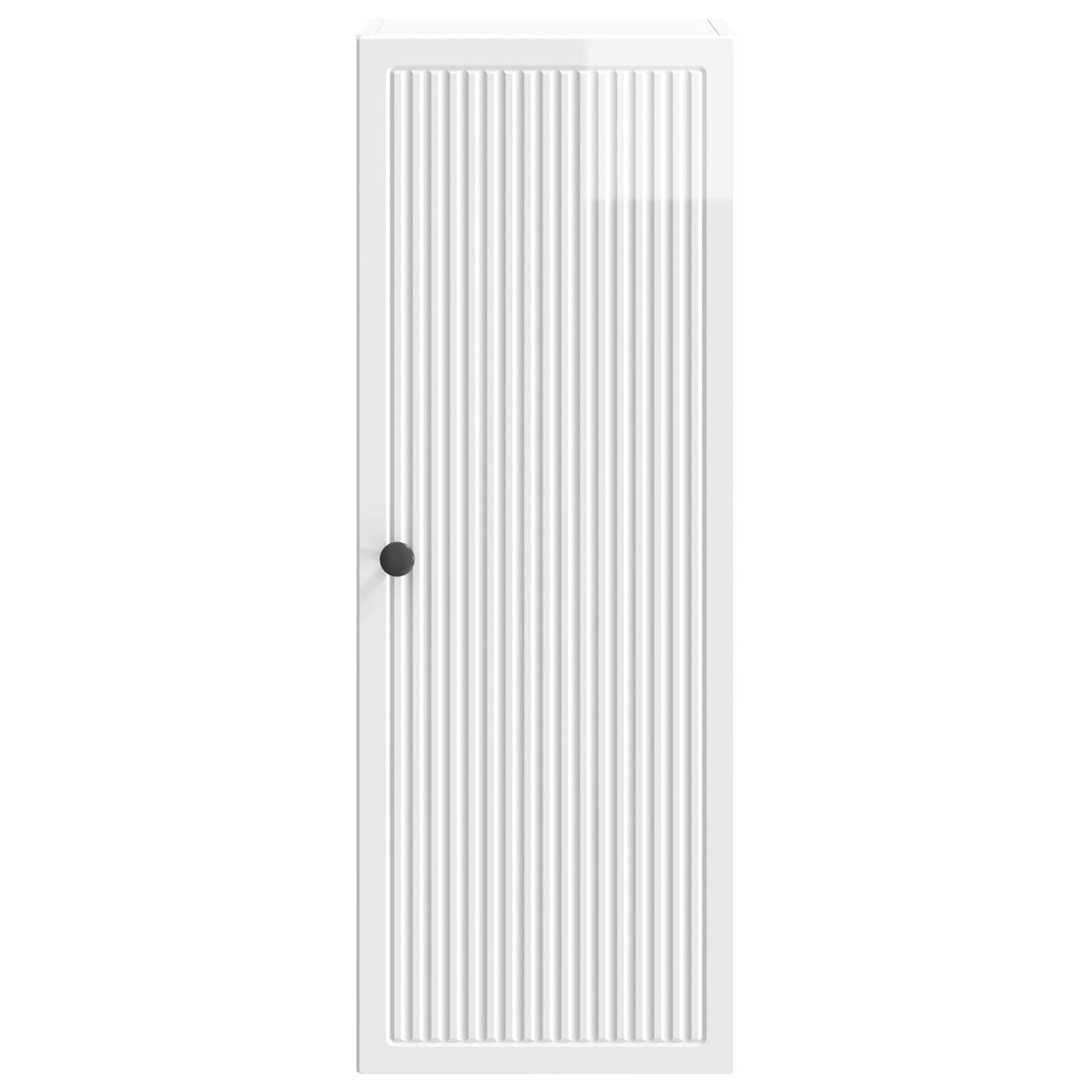 vidaXL Wall-Mounted Cabinet High Gloss White 33 x 34.5 x 90 cm