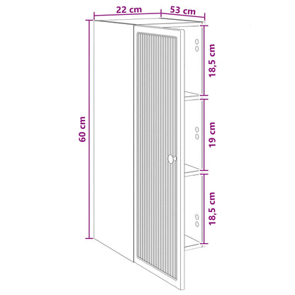 vidaXL Wall-Mounted Cabinet Grey Sonoma 33 x 34.5 x 90 cm