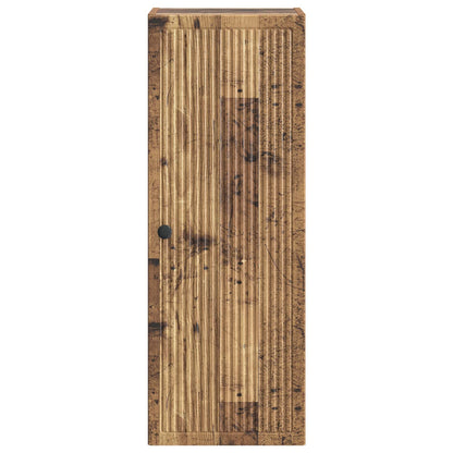 vidaXL Wall-Mounted Cabinet Old Wood 33 x 34.5 x 90 cm Engineered Wood