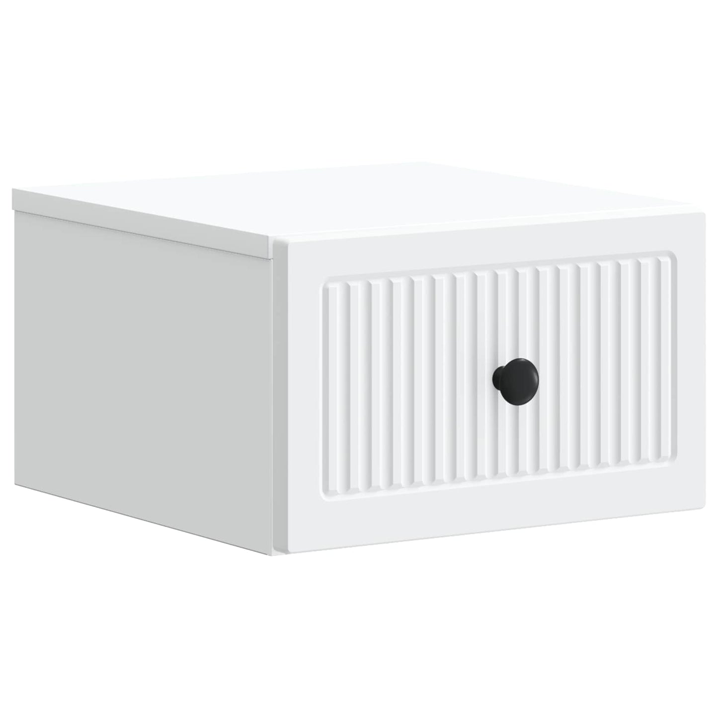 vidaXL Wall-Mounted Bedside Cabinet White 33 x 34.5 x 20 cm