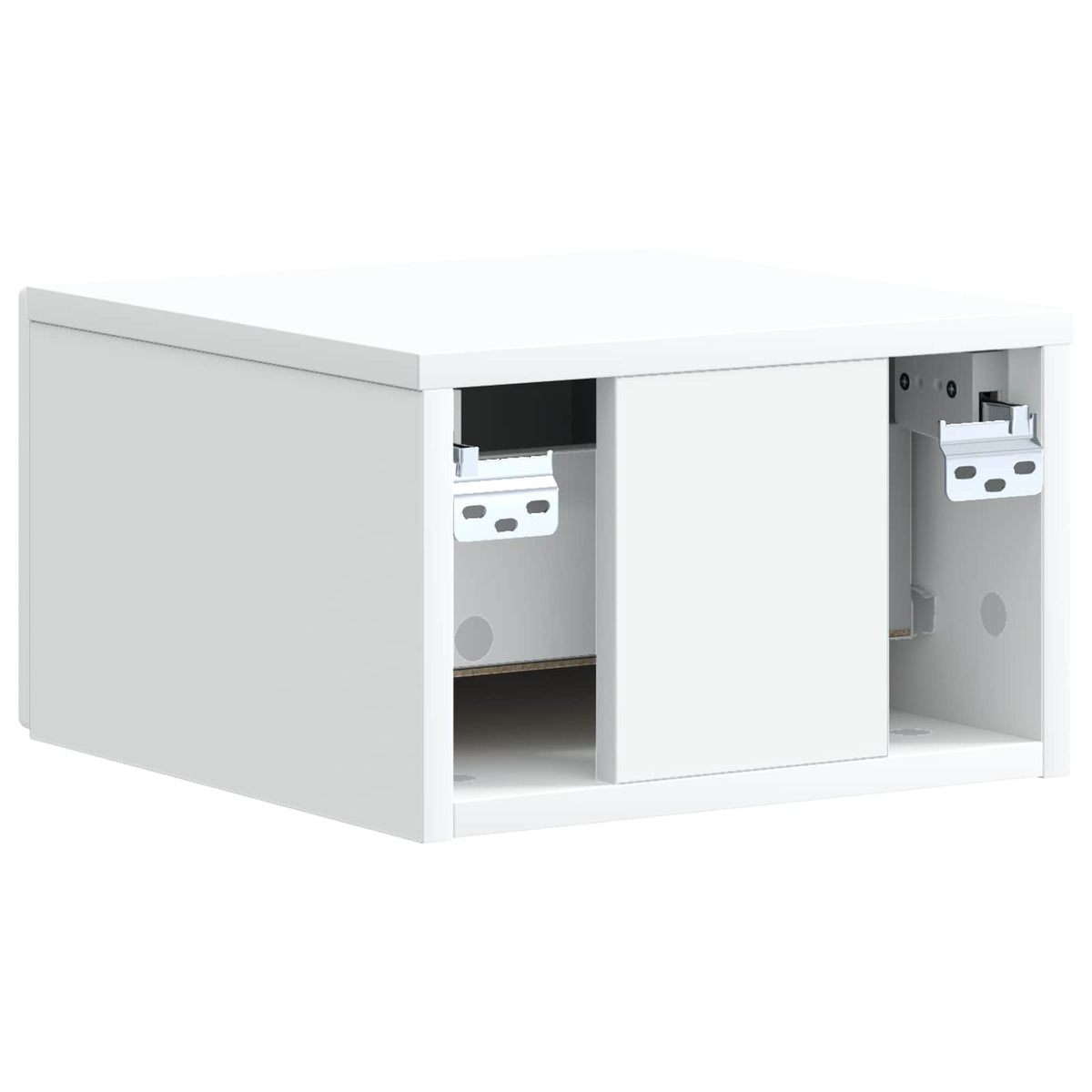 vidaXL Wall-Mounted Bedside Cabinet White 33 x 34.5 x 20 cm