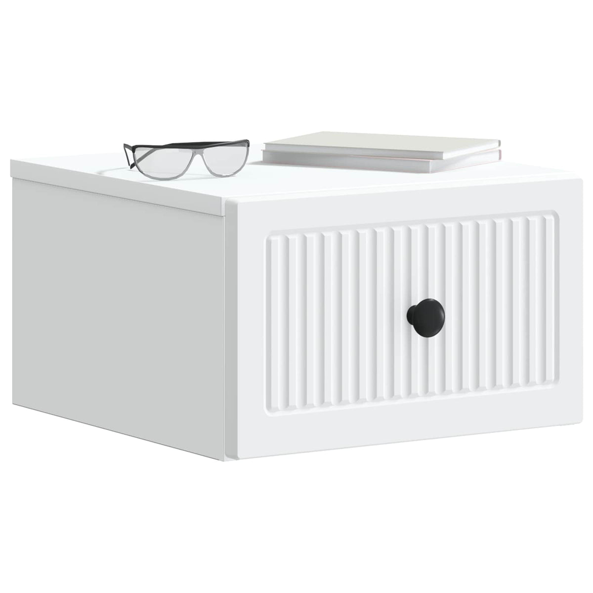 vidaXL Wall-Mounted Bedside Cabinet 2 pcs White 33 x 34.5 x 20 cm