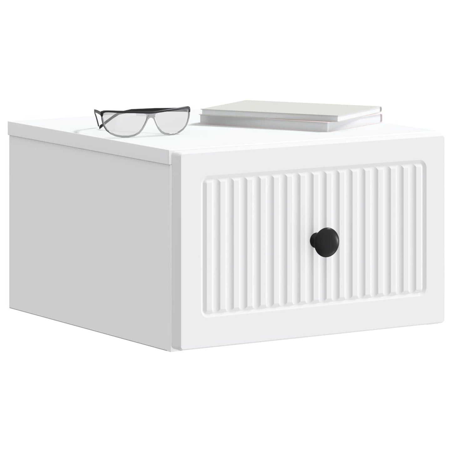 vidaXL Wall-Mounted Bedside Cabinet 2 pcs White 33 x 34.5 x 20 cm