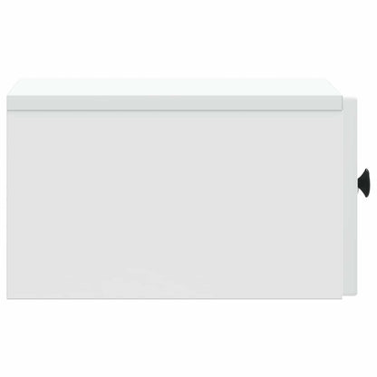 vidaXL Wall-Mounted Bedside Cabinet 2 pcs White 33 x 34.5 x 20 cm