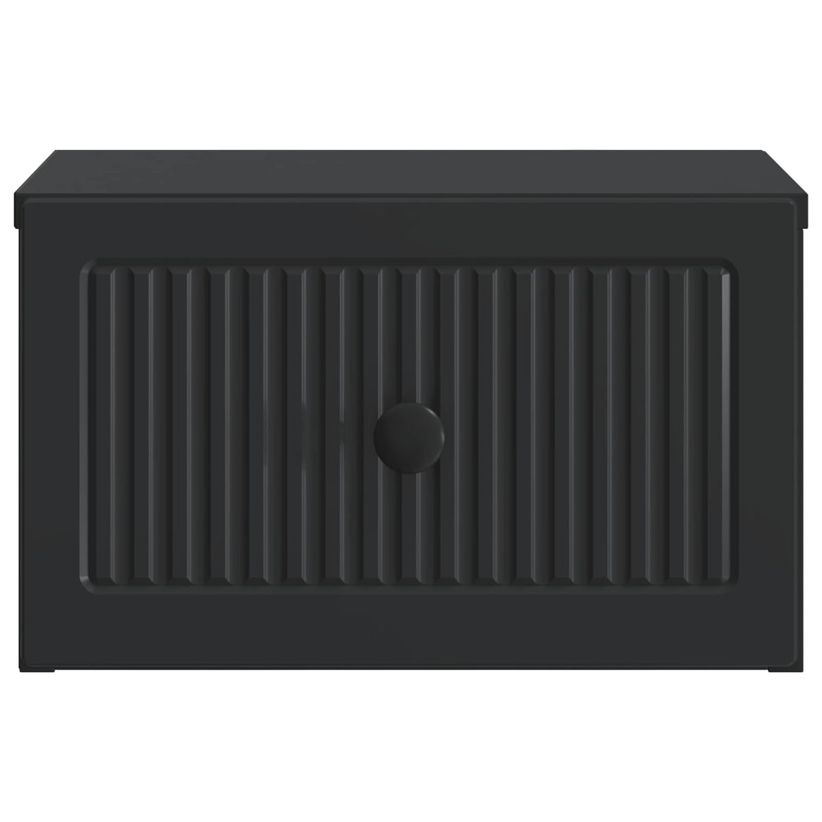 vidaXL Wall-Mounted Bedside Cabinet Black 33 x 34.5 x 20 cm