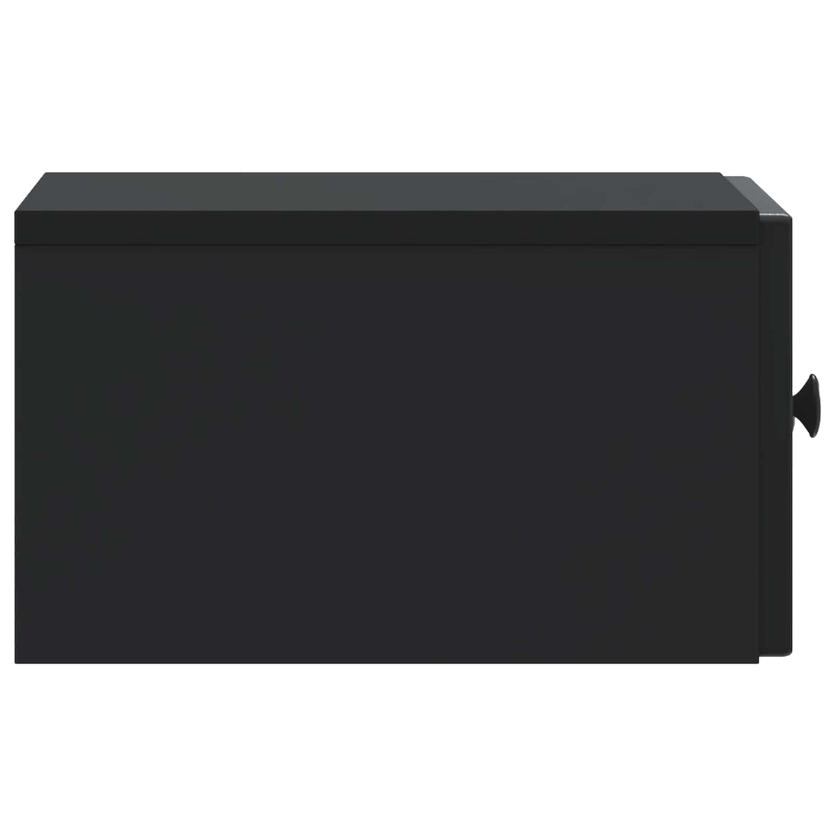 vidaXL Wall-Mounted Bedside Cabinet Black 33 x 34.5 x 20 cm