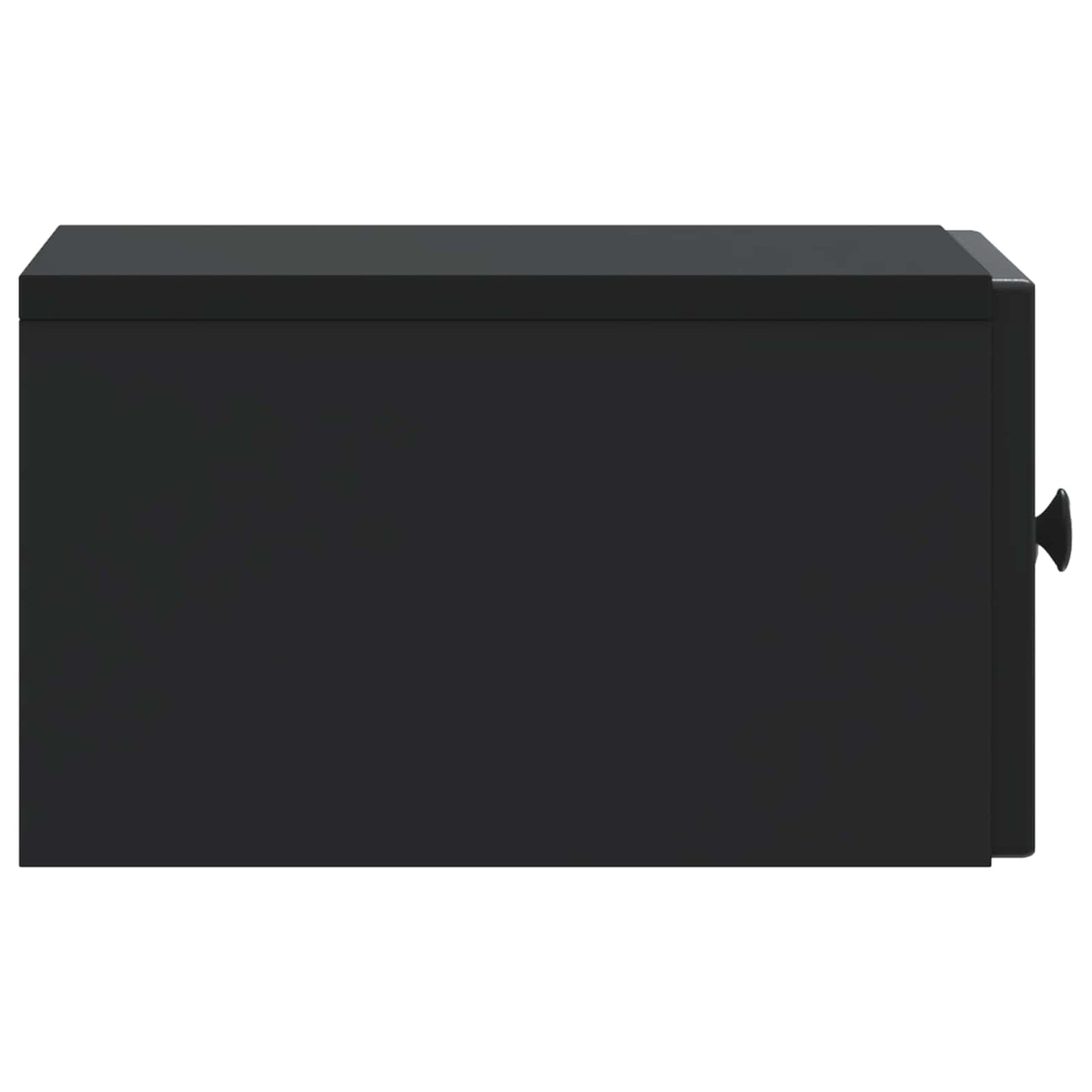 vidaXL Wall-Mounted Bedside Cabinet Black 33 x 34.5 x 20 cm