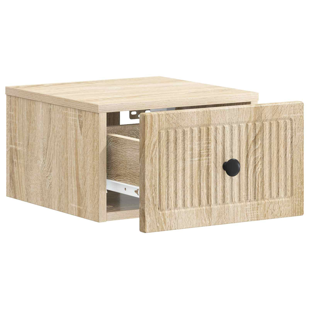 vidaXL Wall-Mounted Bedside Cabinet Sonoma Oak 33 x 34.5 x 20 cm