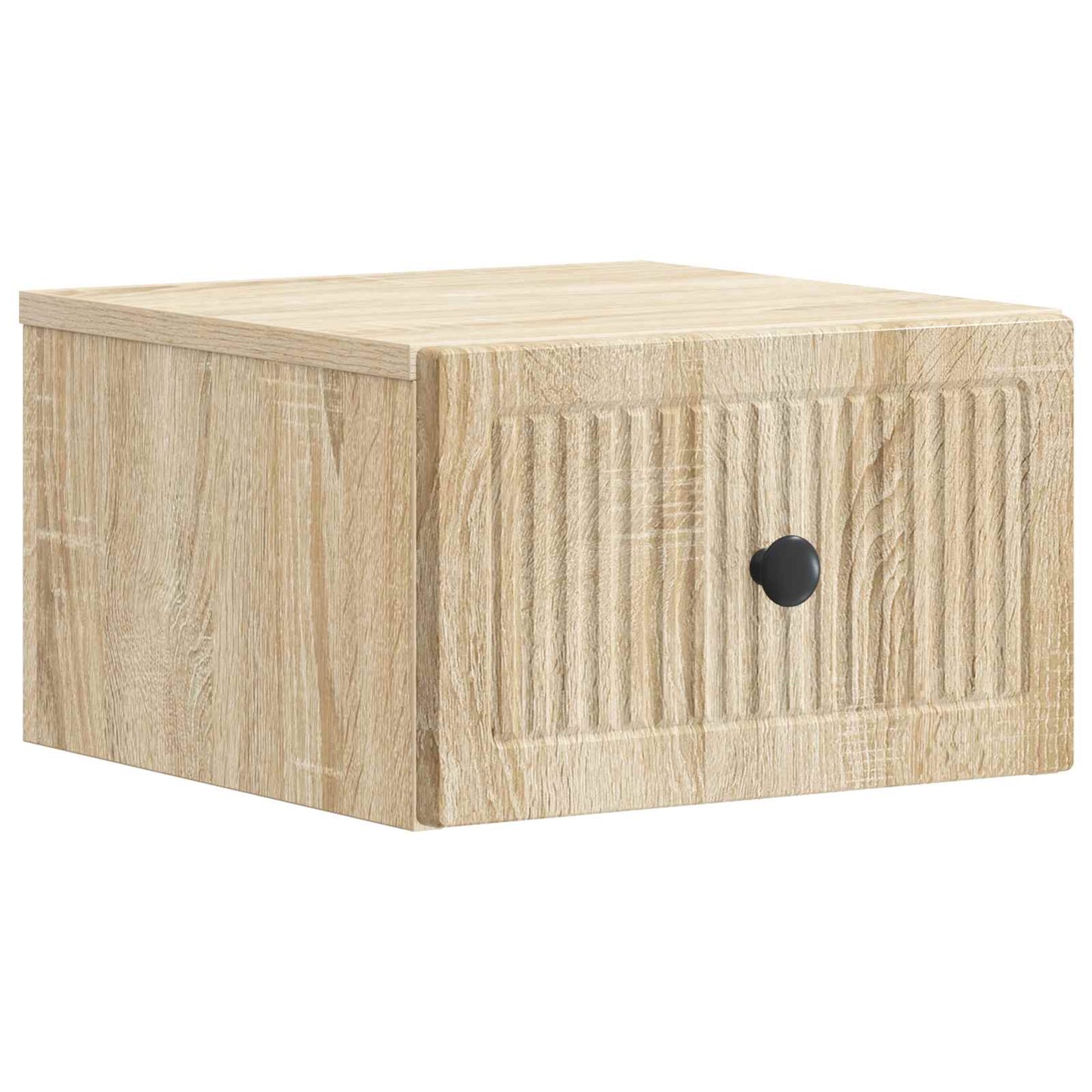 vidaXL Wall-Mounted Bedside Cabinet 2 pcs Sonoma Oak 33 x 34.5 x 20 cm