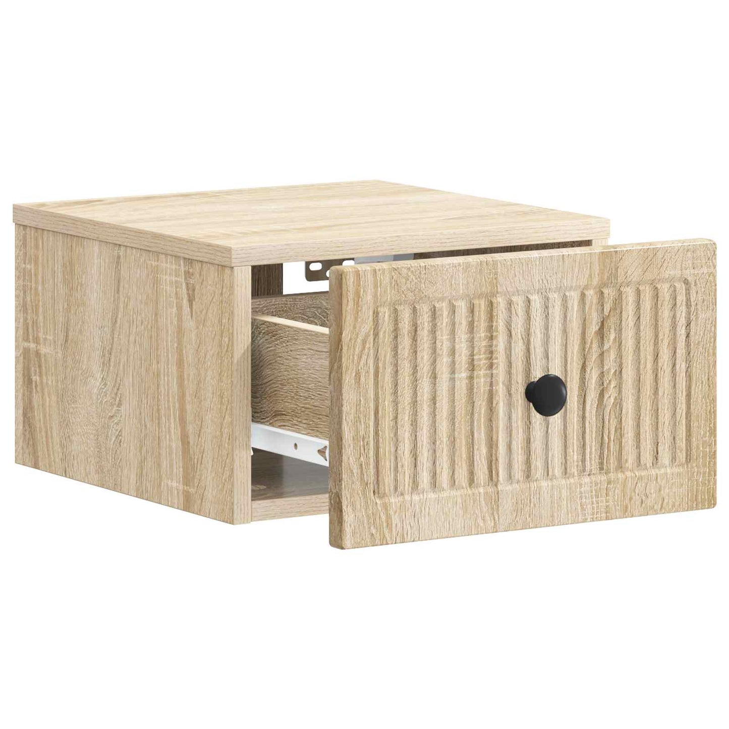 vidaXL Wall-Mounted Bedside Cabinet 2 pcs Sonoma Oak 33 x 34.5 x 20 cm