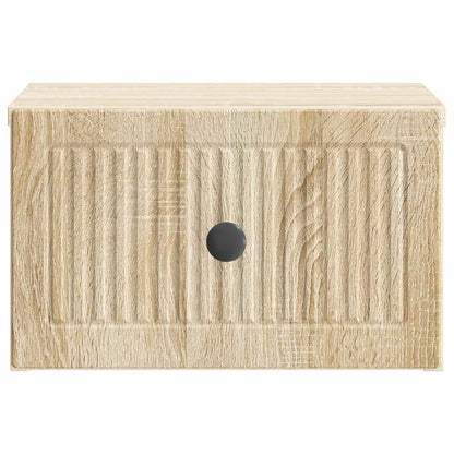 vidaXL Wall-Mounted Bedside Cabinet 2 pcs Sonoma Oak 33 x 34.5 x 20 cm