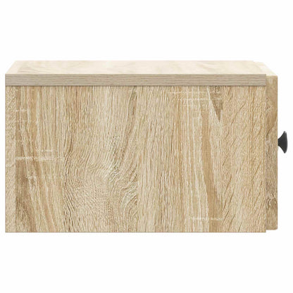 vidaXL Wall-Mounted Bedside Cabinet 2 pcs Sonoma Oak 33 x 34.5 x 20 cm