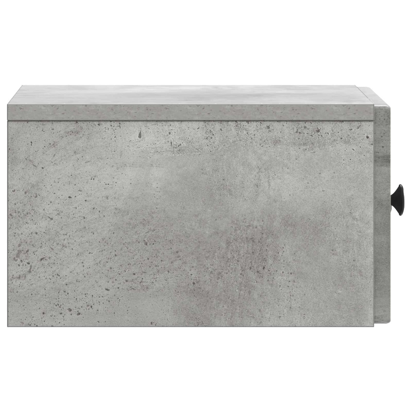 vidaXL Wall-Mounted Bedside Cabinet with Drawer 2 pcs Concrete Grey