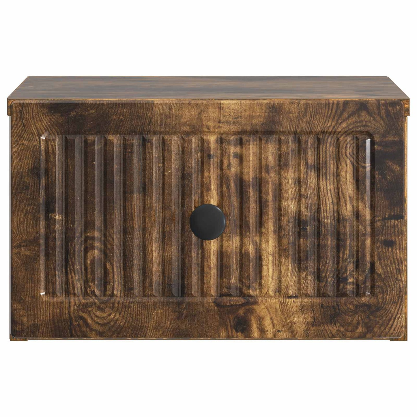 vidaXL Wall-Mounted Bedside Cabinet 2 pcs Smoked Oak 33 x 34.5 x 20 cm