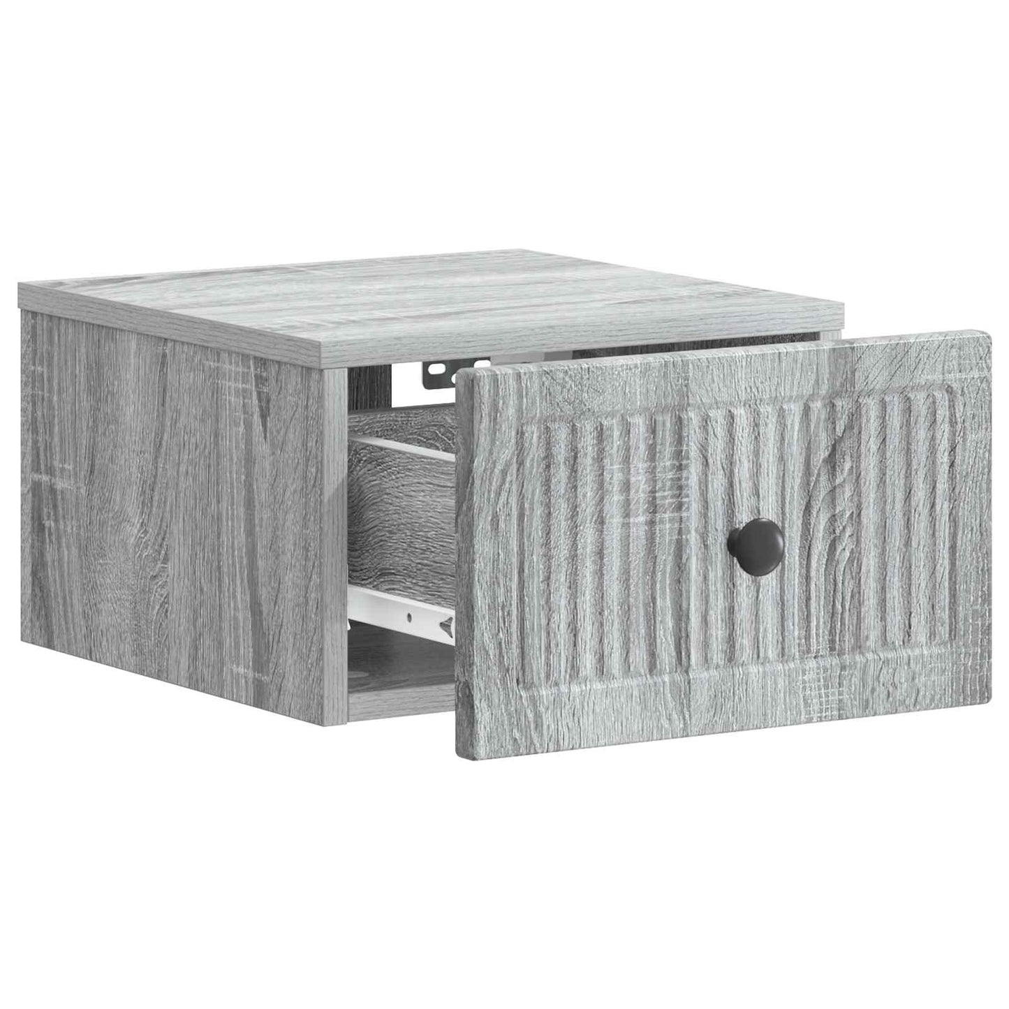 vidaXL Wall-Mounted Bedside Cabinet 2 pcs Grey Sonoma Engineered Wood