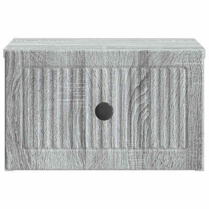 vidaXL Wall-Mounted Bedside Cabinet 2 pcs Grey Sonoma Engineered Wood