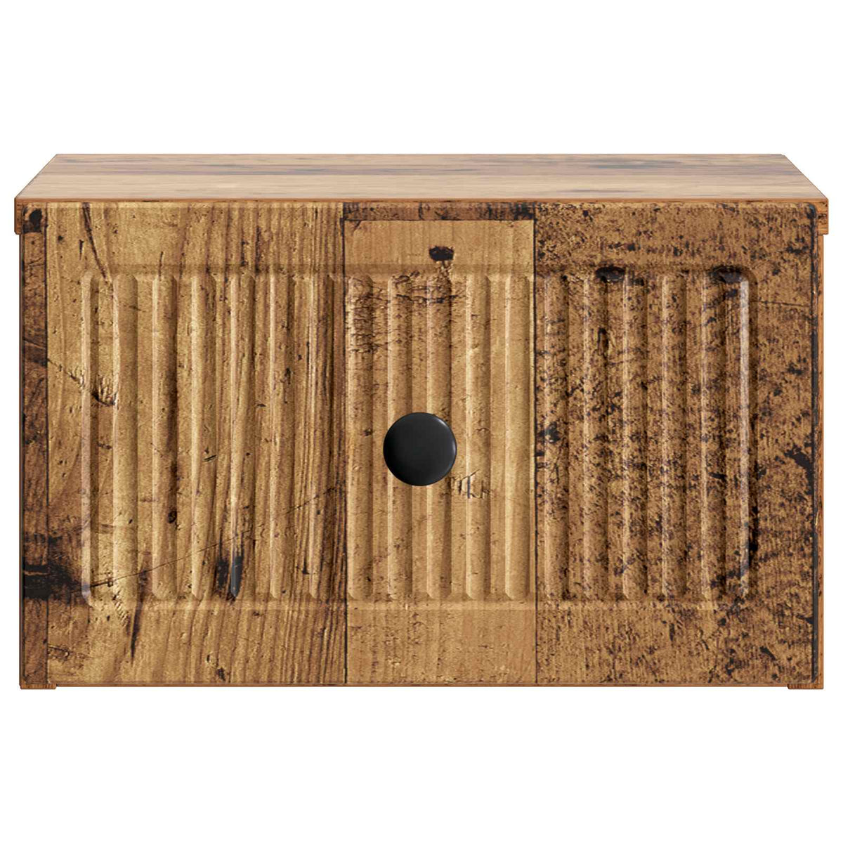 vidaXL Wall-Mounted Bedside Cabinet Old Wood 33 x 34.5 x 20 cm