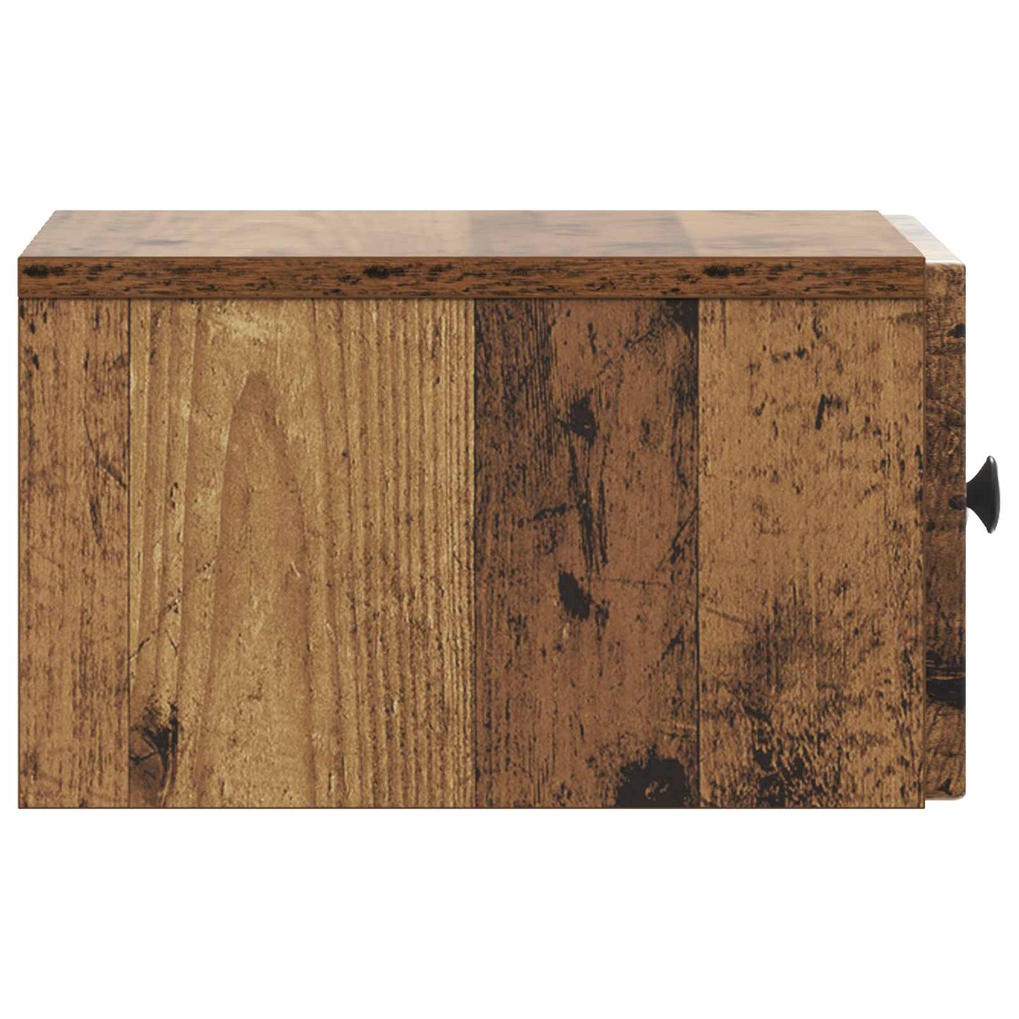 vidaXL Wall-Mounted Bedside Cabinet Old Wood 33 x 34.5 x 20 cm