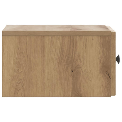 vidaXL Wall-Mounted Bedside Cabinet Artisan Oak 33 x 34.5 x 20 cm