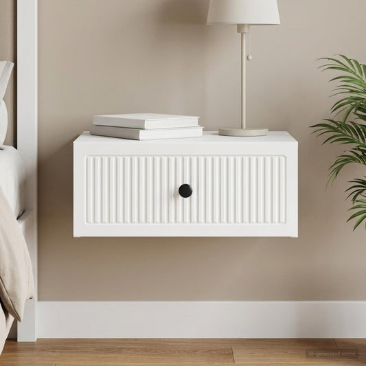 vidaXL Bedside Cabinet White 49 x 34.5 x 20 cm Engineered Wood