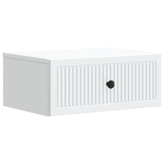 vidaXL Bedside Cabinet White 49 x 34.5 x 20 cm Engineered Wood