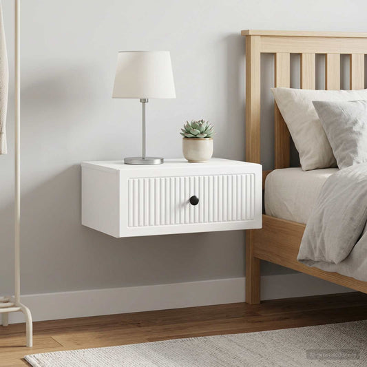 vidaXL Bedside Cabinet 2 pcs White 49 x 34.5 x 20 cm Engineered Wood