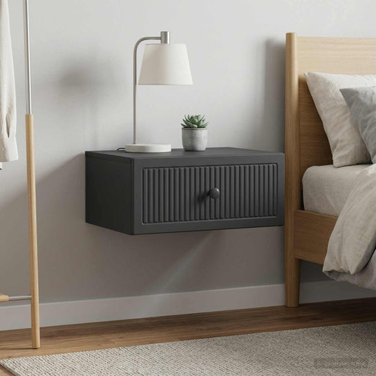 vidaXL Bedside Cabinet 2 pcs Black 49 x 34.5 x 20 cm Engineered Wood