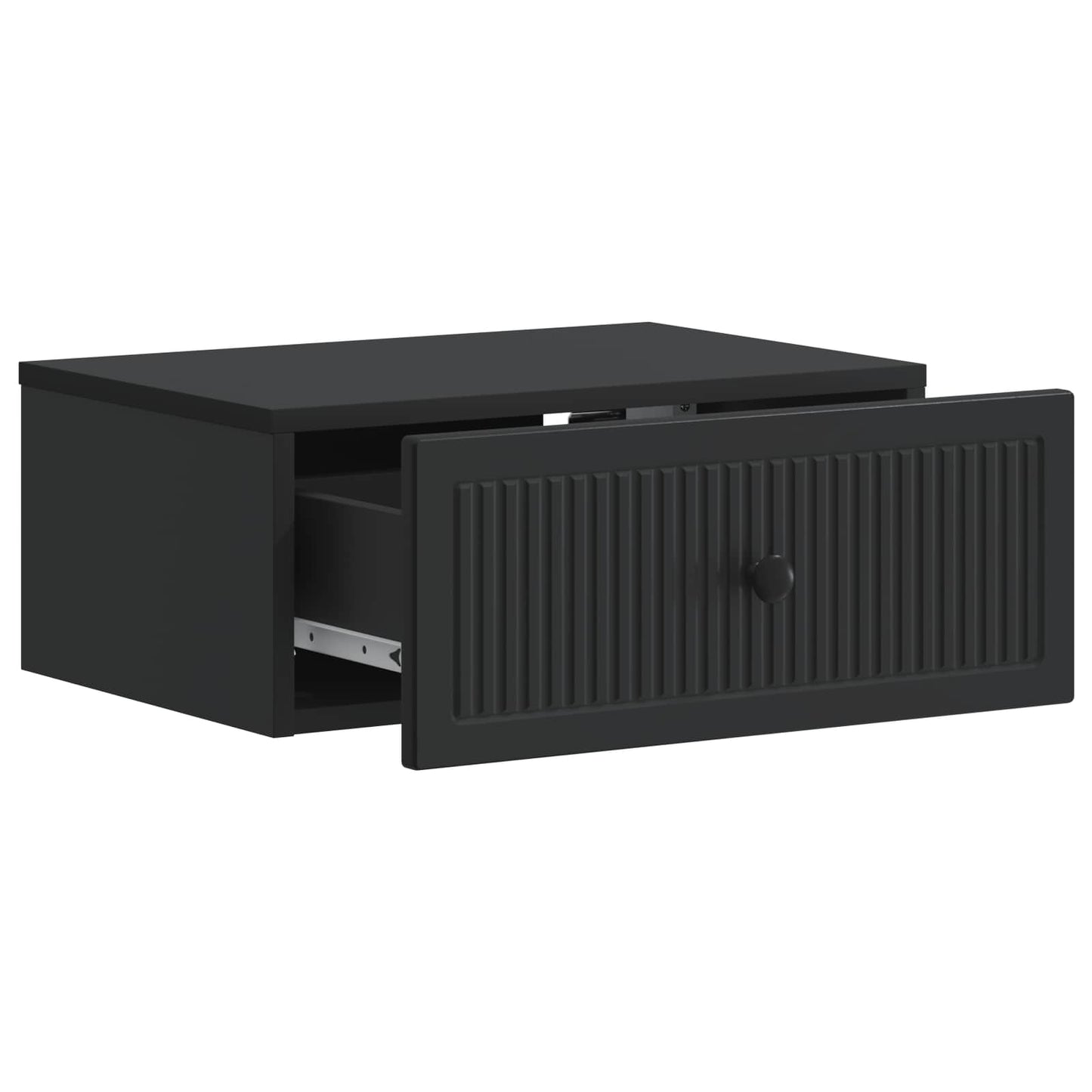 vidaXL Bedside Cabinet 2 pcs Black 49 x 34.5 x 20 cm Engineered Wood