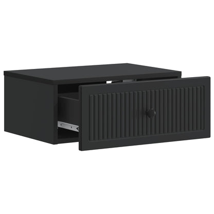 vidaXL Bedside Cabinet 2 pcs Black 49 x 34.5 x 20 cm Engineered Wood