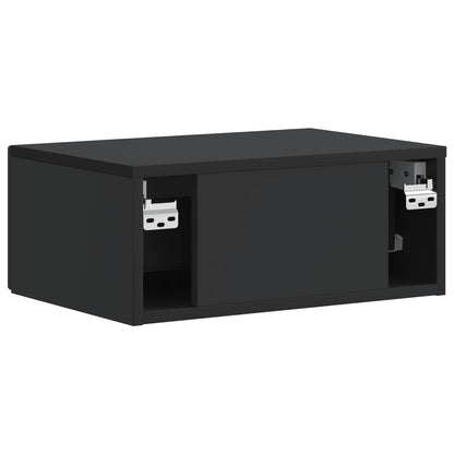 vidaXL Bedside Cabinet 2 pcs Black 49 x 34.5 x 20 cm Engineered Wood