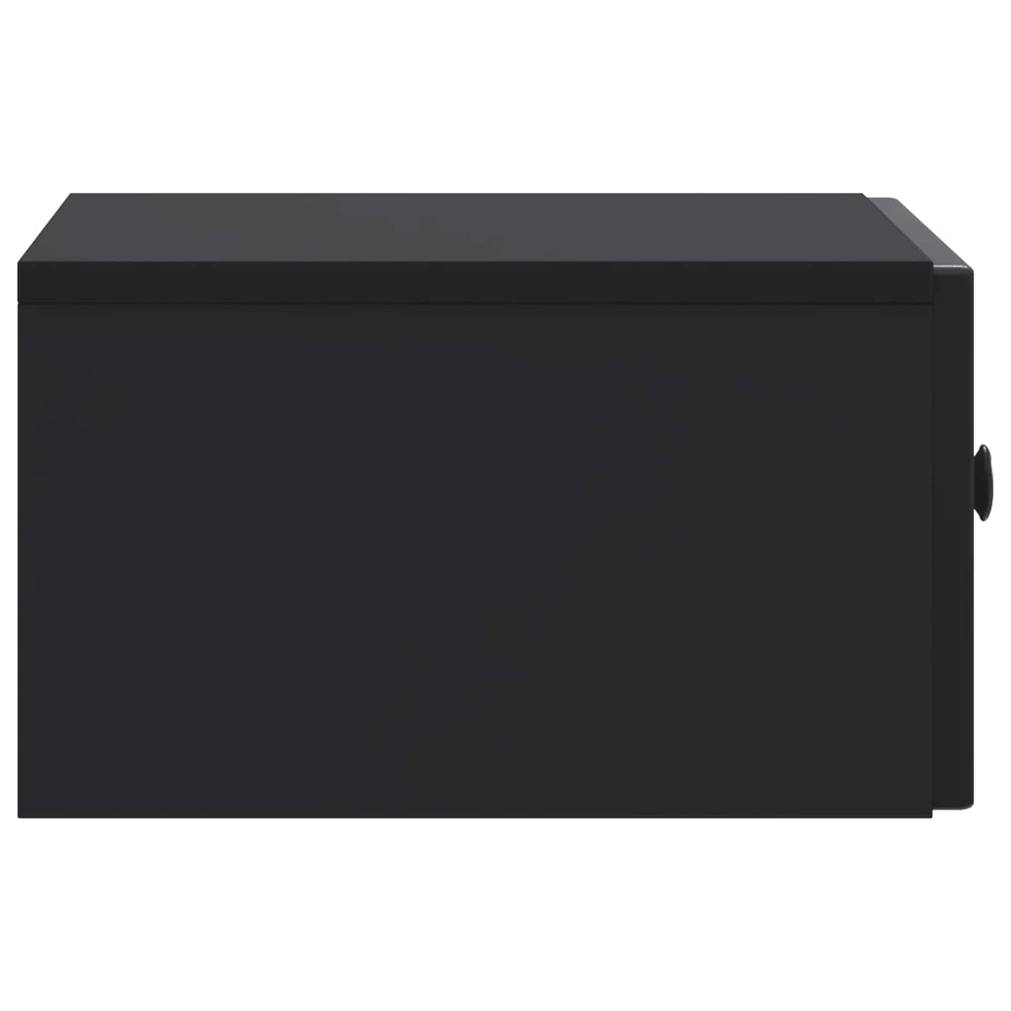 vidaXL Bedside Cabinet 2 pcs Black 49 x 34.5 x 20 cm Engineered Wood