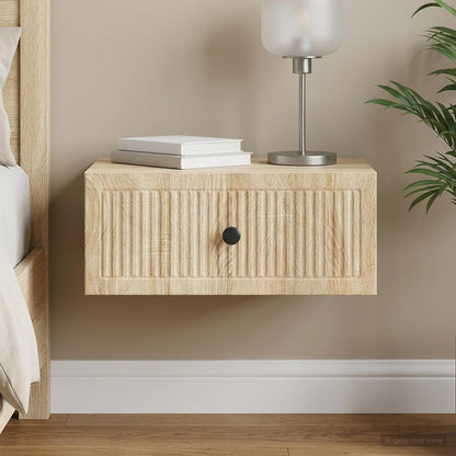 vidaXL Bedside Cabinet Sonoma Oak 49 x 34.5 x 20 cm Engineered Wood