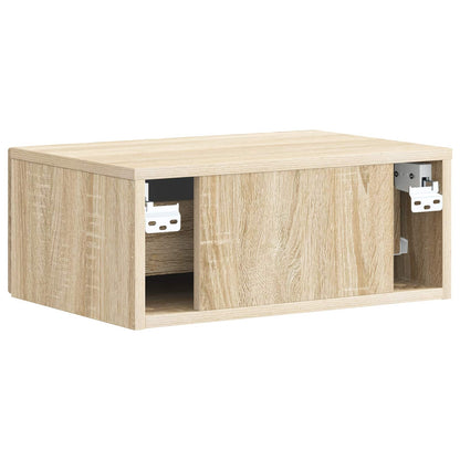 vidaXL Bedside Cabinet Sonoma Oak 49 x 34.5 x 20 cm Engineered Wood