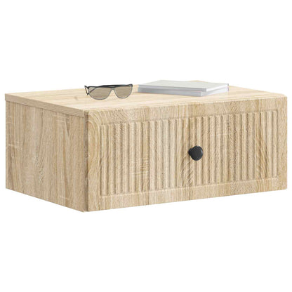 vidaXL Bedside Cabinet Sonoma Oak 49 x 34.5 x 20 cm Engineered Wood