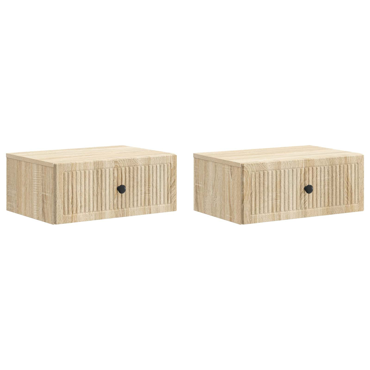vidaXL Bedside Cabinet 2 pcs Sonoma Oak 49 x 34.5 x 20 cm