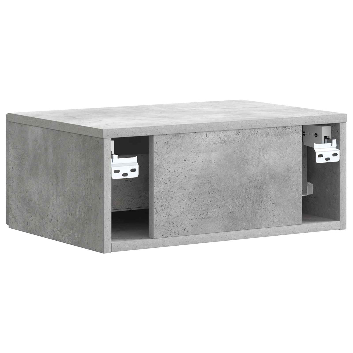 vidaXL Bedside Cabinet Concrete Grey 49 x 34.5 x 20 cm Engineered Wood