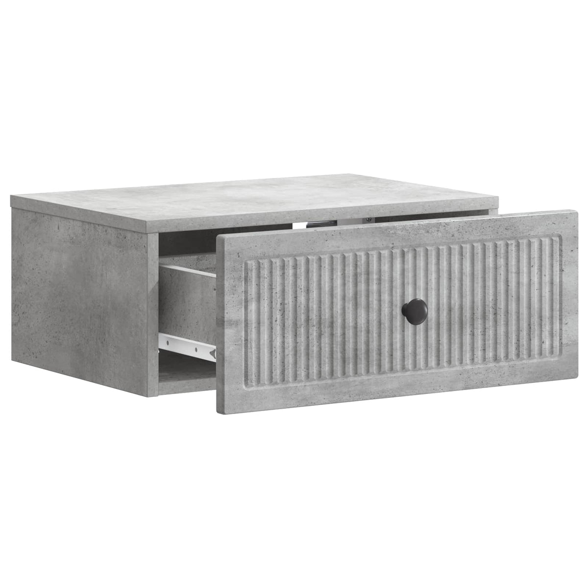 vidaXL Bedside Cabinet 2 pcs Concrete Grey 49 x 34.5 x 20 cm