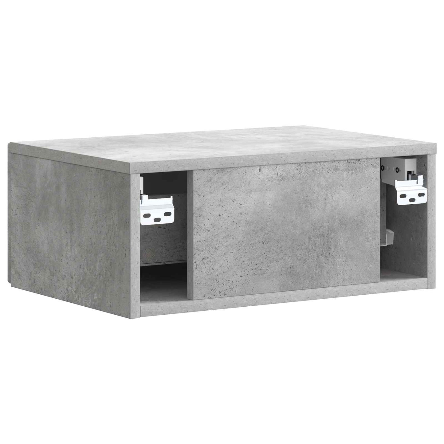 vidaXL Bedside Cabinet 2 pcs Concrete Grey 49 x 34.5 x 20 cm