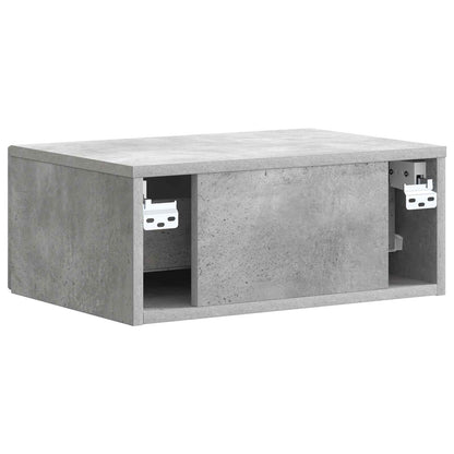 vidaXL Bedside Cabinet 2 pcs Concrete Grey 49 x 34.5 x 20 cm