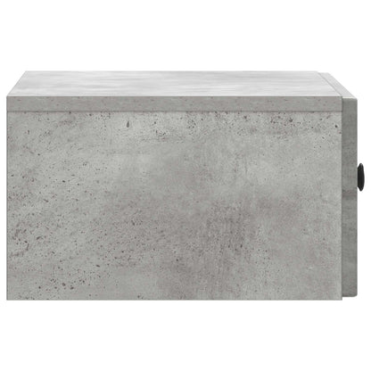 vidaXL Bedside Cabinet 2 pcs Concrete Grey 49 x 34.5 x 20 cm