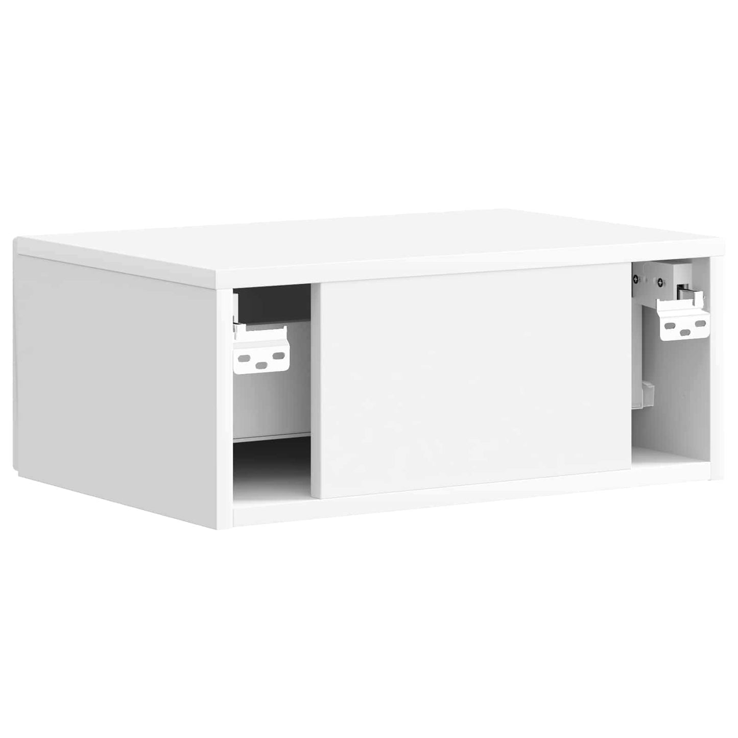 vidaXL Bedside Cabinet with Drawer High Gloss White 49 x 34.5 x 20 cm